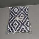 2 x Smiry Rectangle Table Cloth Cover, Waterproof Elastic Fitted Picnic Tablecloth for 5 Foot Tables, Wipeable Flannel Backed Vinyl Tablecloths for Camping, Dining, Outdoor (Navy, 30" x 60")