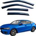 Window Visors Rain Guards for Honda Civic Hatchback 2022-2025 | Black Window Deflectors Vent Visors | Anti-UV & Noise Reduction | Fits 22-25 Civic Hatchback | Truck Accessories-4pcs
