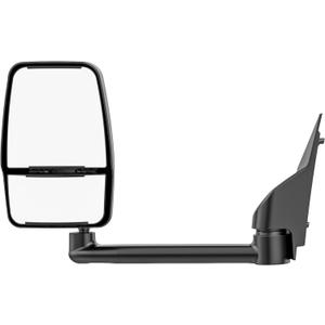 Driver Side Tow Mirror Compatible with 2003-2019 Chevy Express/GMC Savana 1500 2500 3500, Left Side Manual Folding Adjustable Towing Van Mirrors Replacement