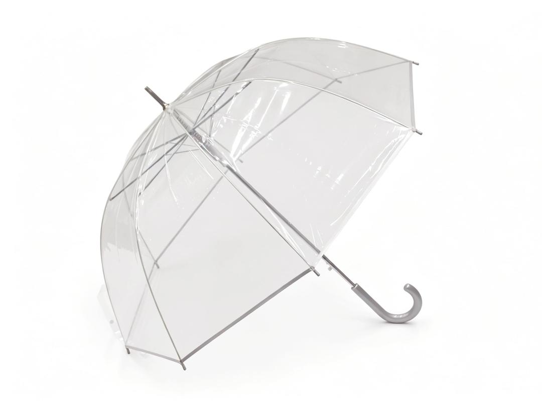 Clear Bubble Umbrella – See Through, Rain & Windproof Umbrella for Weddings, Prom, Graduation and Outdoor Events - Automatic Open, Crook Handle, Clear Dome