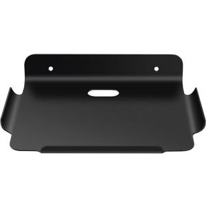 8" Floating Shelves, Metal Wall Shelf for Wall Storage, for Smart Home, Speakers, Internet Router, Security Camera, for Bedroom, Bathroom, and Living Room (Black)