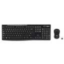 Logitech MK270 Wireless Keyboard and Mouse Combo for Windows, 2.4 GHz, 8 Multimedia Keys, PC, Laptop, Wireless Keyboard Compact Mouse Combo - Black