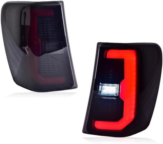 Full LED Tail Lights Suitable for Jeep Grand Cherokee 1999-2004 Taillight Assembly Brake Assembly Reverse Lamp Assembly Rear Lamp Assembly (smoke)