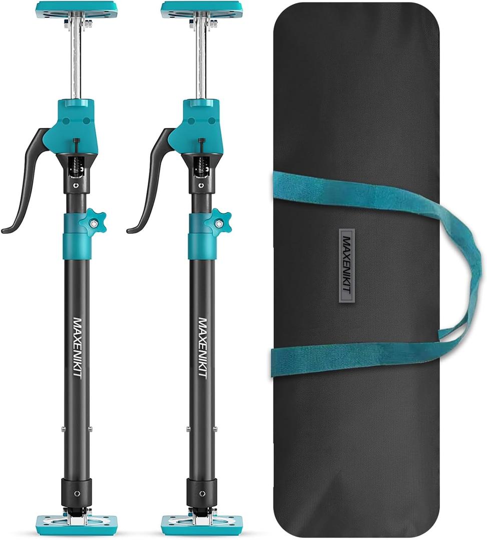Third Hand Support Pole Heavy Duty, Cabinet Jacks for Installing Cabinets with 265 LBS Capacity and Expand from 23-3/5 to 45-3/10 in, 2-PC