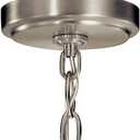 Kichler Winslow 24.5" 3-Light Orb Chandelier with Clear Seeded Glass in Brushed Nickel for Kitchen, Bar, Dining Nooks, Small Entryways, Luxe Industrial, (30.75"x 24.5"), 44034NI