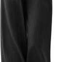 LILLUSORY Women's Linen Summer Palazzo Pants Flowy Wide Leg Beach Pants with Pockets (Black) S