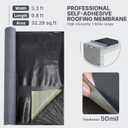 50 Mil EPDM Rubber Roofing Materials Roll 39 in x 9.8 ft