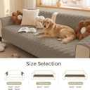 Foxdecor Fuzzy Couch Arm Covers Recliner Arm Cover, Armchair Covers Set of 2, Non-Slip Chair Arm Covers, Arm Rest Cover for Sofa, Armchair Slipcovers Couch Arm Protector (Brown 20x20 inch)