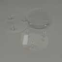 3 Pcs 4 Inch Round Acrylic Risers Display Stands Small Clear Round Acrylic Display Riser for Cake Food Jewelry Figurines Collectibles Table Decor Organizer