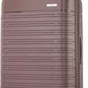 Samsonite Elevation Plus - Large Hardside Luggage - Scratch Resistant Polypropylene Shell, RightHeight™ Adjustable Handle, Integrated AirTag Holder, TSA Lock, WetPak™ Compartment - Chocolate Mauve