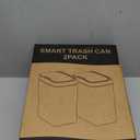 1 Pack 2.7 Gal Bathroom Trash Can with Lid, Automatic Trash Can Small Smart Garbage Can Touchless, Slim Motion Sensor Waterproof Plastic Trash Bins for Bedroom Office Kitchen Toilet (White)