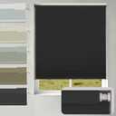 No Drill No Tools Blackout Cellular Shades,Cordless Blinds for Indoor Windows,Room Darkening Window Shades Honeycomb Blinds for Bedroom,Office,Home,Black(Blackout),20" w x 48" h
