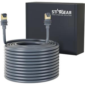 Starlink Cable Gen 3 15M/49FT, Starlink Gen 3 Cable for Starlink Standard V3/REV 4, 24AWG Extension Replacement Starlink Ethernet Cable Satellite Internet Kit Waterproof Outdoor