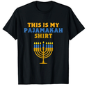 Funny Hanukkah Pajama - This is My Pajamakah Gift T-Shirt, L