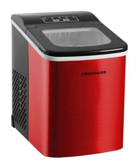 Frigidaire Compact Countertop Ice Maker, Makes 26 Lbs. of Bullet Shaped Ice Cubes Per Day