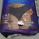 Always Discreet Boutique Incontinence and Postpartum Underwear for Women, Maximum Protection, Large, Black, 10 Count