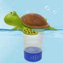 Blufree Chlorine Floater, Floating Chlorine Dispenser for Pools, Cute Turtle Pool Chlorines Floater, Large Capacity Chlorines Pool Floater w/Adjustable Release