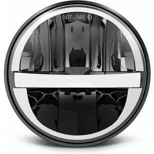 UNI-SHINE Motorcycle 5.75 inch LED Headlight 5-3/4'' DOT Approved with DRL High Low Beam Plug and Play Motor Bike Classic Headlamp (1PC)