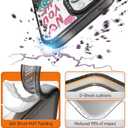 Compatible for iPhone 15 Case Cute Aesthetic - Durable Shockproof 6.6 ft Drop Impact Phone Case Cover with Funny Fashion Skeleton Halloween Horror 6.1" Black