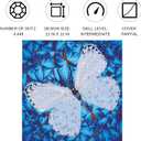 DIAMOND DOTZ Flutterby White Diamond Painting Kits for Adults - Diamond Art Kits a Relaxing Creative Craft Kit with Dotz Gems 12x12