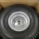 2 PCS Autocessking 15x6.00-6 Tire and Wheel Assembly Front Tires Compatible with Craftsman Riding Mowers Lawn Tractors, 3" centered Hub, 3/4" Bushing