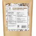 3 x Soeos Organic Ceylon Cinnamon Powder, 8oz (Pack of 1), Premium Ground Cinnamon, Non-GMO, Gluten-Free, Freshly Packed (EXP 01/06/28)