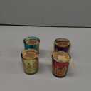 Kate Aspen Indian Jewel Henna Glass, Tealight Candle Holders Votives, Set of 4