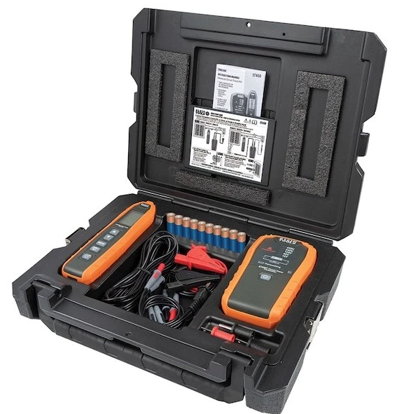 Klein Tools ET450 Advanced Underground Circuit Breaker Finder and Wire Tracer Kit for Energized and Non-Energized Breakers, Fuses, and Wires