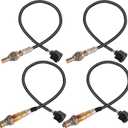 Oxygen Sensor Set of 4 Upstream Downstream O2 Sensor for Jeep Wrangler 2012-2018 Grand Cherokee 2005-2017 Liberty Commander for Dodge Ram 1500 2500 Charger Durango Challenger Replace 25024253 25024680