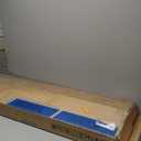 47" Farmhouse Wood Entryway Table Narrow Console Table with Storage Behind Couch Sofa Table with Shelves Entry Way Tables with Open Storage, Easy Assembly, Black Walnut