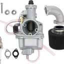 VM22 26mm Carburetor for Pit Dirt Bike 110cc 125cc 140cc Lifan YX Zongshen XR50 CRF70 KLX BBR Apollo DHZ SSR Mikuni Carb with 38mm Air Filter Intake Pipe