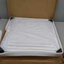 Art3d 24-Pack 24x24 Inch PVC Waterproof Drop Ceiling Tiles for Home Dcor - 2x2 ft 3D Modern Ceiling Panel for Suspended Grid, White