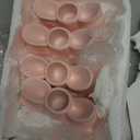 Mumufy 4 Pcs Pink Bow Candle Holder Bow Candlestick Holder Decorative Candle Stand Centerpiece for Wedding, Dinning and Party Home Table Decoration Photo Props