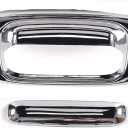 for 99-06 Chevy Silverado/07 Classic/99-06 GMC Sierra/07 Sierra Classic Chrome Tailgate Handle Cover W/O Keyhole