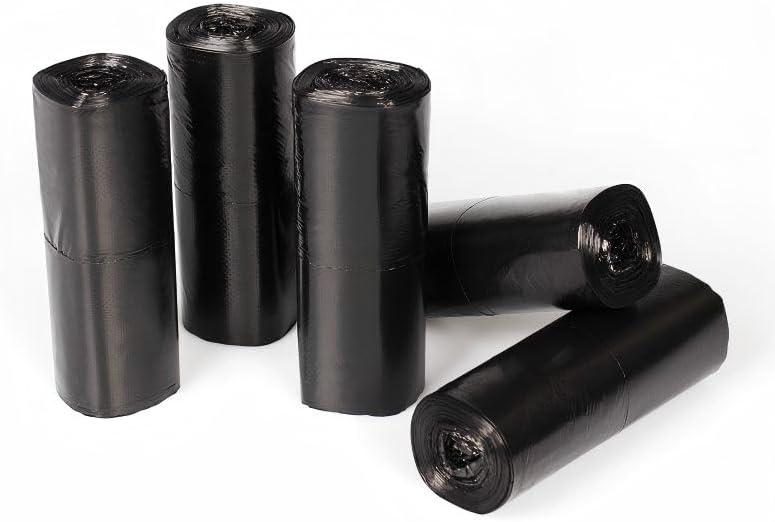 SuperValue 6-10 Gallon Trash Bags | 100 Count Bulk | Tall Kitchen | Can Liners | black Multi-Use Garbage Bags,Thickened garbage bags,18 x 21 inch, 45cm x 55cm,