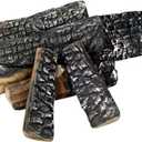 8 Piece Ceramic Fireplace Logs Set, Decorative Wood Logs for Ventless, Gas, Propane, Electric Fireplaces & Fire Pits, Stackable Indoor Outdoor Decorative Fake Logs, Heat Resistant.