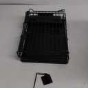 Large Dish Drying Rack,Extendable Dish Rack with Cutlery Holder, Anti-Rust Black Dish Racks for Kitchen Counter,Dish Drainers for Kitchen Sink,Over The Sink Drying Rack Kitchen