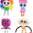 4PC Dandy's World Plush - Fans Gift, 2024 New Horror Stuffed Doll for Kids and Adults, Halloween Christmas Birthday Choice for Boys Girls