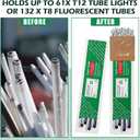 Feifeiya 4 Sets 49 x 12 Inch Recycling Box for Straight Lamps with Bags Straight Lamps Recycling Storage Bin Box that Holds up to 61 x T12 Tube Lights or 132 x T8 Fluorescent Tubes