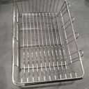 Expandable Dish Drying Rack, Rustproof Stainless Over Sink Dish Drainer Rack Basket Shelf, 304 Stainless Steel Metal Dish Drainer in Sink or On Counter Organizer Dish Dryer Rack for Inside Sink