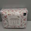 RUVANTI 100% Cotton Sheets  Split King Size Percale Bedding, Cooling & Breathable Floral Design, Durable with a Crisp, Soft & Comfortable Feel, 16" Deep Pocket, 5-Piece Set, Bouquet