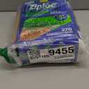 Ziploc Sandwich and Snack Bags with EasyGuide Texture, Plastic Storage Bags with Grip 'n Seal Technology, 270 Bags Total