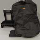 Upgraded Car Seat Travel Bag with Wheels, Car Seat Bags for Air Travel, Car Seat Storage Bag with Foldable Trolley, Padded Car Seats Backpack for Airplane, Airport Gate Check, Black