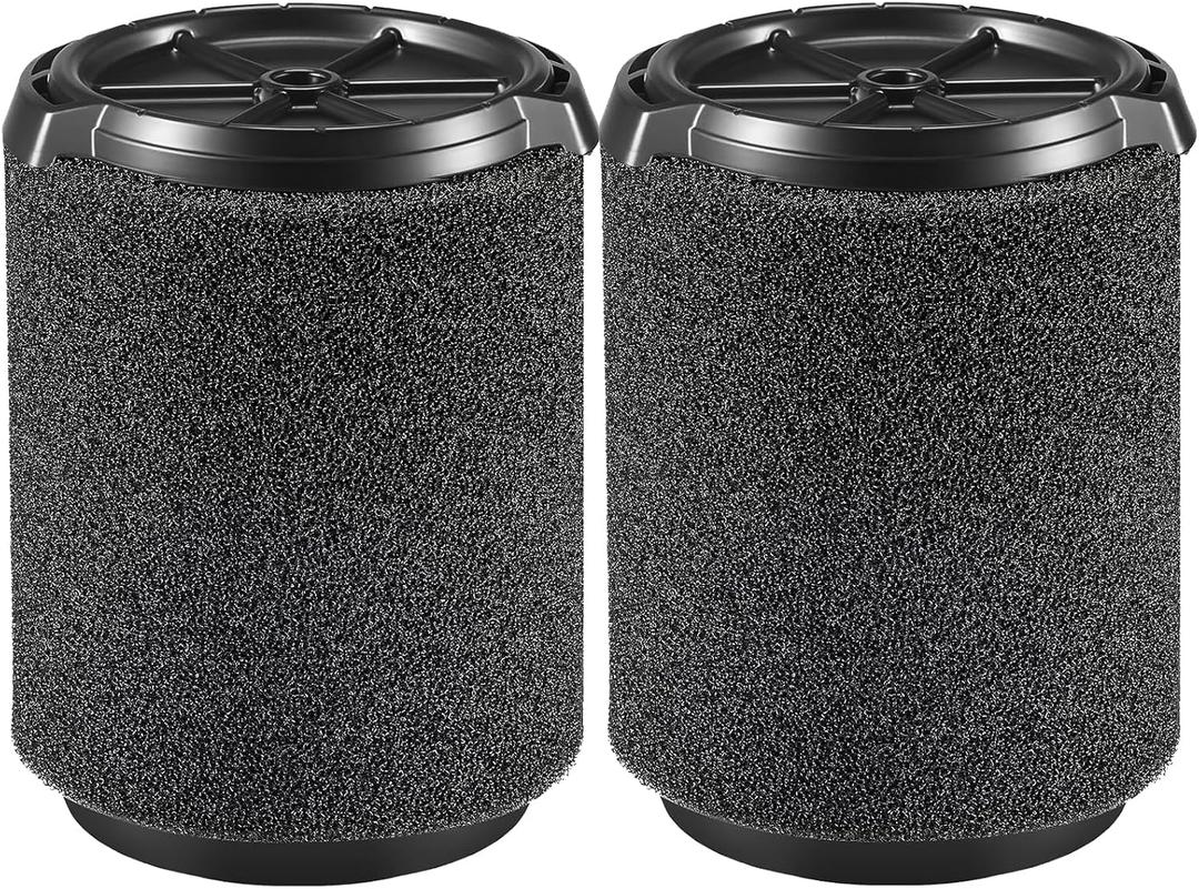 2 Pack VF7000 Replacement Filter for Ridgid Shop Vac, Compatible with Ridgid 5-20 Gallon and Husky 6-9 Gallon Wet/Dry Vacuum Cleaners Replacement Filters, Foam Wet Application Filter