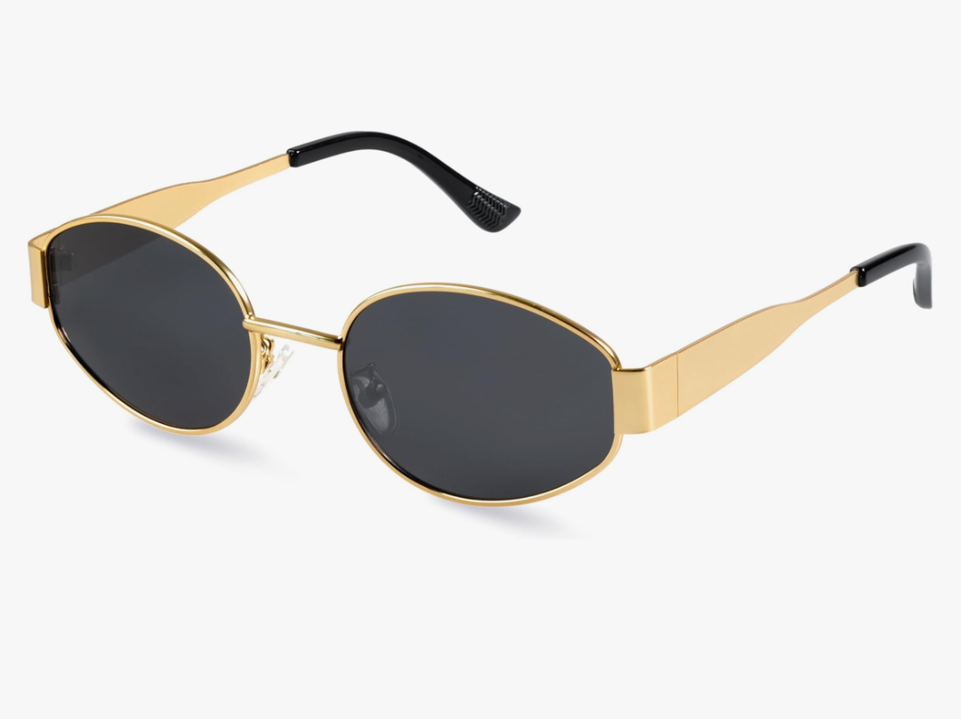 livho 2025 Trendy Oval Sunglasses - Stylish Polarized Shades for Everyday - Retro Metal Frames