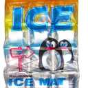 ICY-COOLS Penguin Purified Water Reusable Ice Packs for Coolers - 3 Pack (8.5 x 5.75) Long Lasting Flexible Ice Mat Freezer Packs for Lunch Boxes, Camping and Travel