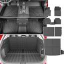 Floor Mat Compatible with 23-25 Mazda CX50 Cargo Mat Trunk Mat Backrest Mat Cargo Liner Replacement for 2023-2025 Mazda CX-50 Accessories (Cargo Mat+Backrest Mat+Floor Mat)