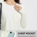 baleaf Women's Long Sleeve Workout Shirts for Women Active Tops Soft Activewear Moisture Wicking Running Clothes Travel (Yellow, S)