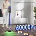 Cordless Vacuum Cleaner, Upgraded 650W 60KPA 70Mins Vacuum Cleaners for Home, Self-Standing Stick Vacuum Cleaner, Anti-tangle Wireless, OLED Screen, 1.8L Cup for Hardwood Floors,Carpet,Pet Hair,Car