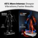 MERACH Vibration Plate Exercise Machine, Vibrating Platform for Lymphatic Drainage Weight Loss Muscle Activation, Full Body Home Exercise Equipment with LED Touch Screen Bluetooth Pull Cord